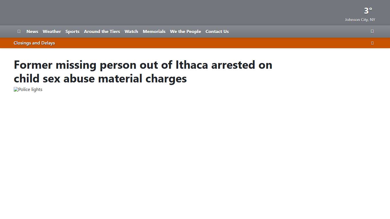 Former missing person out of Ithaca arrested on child sex abuse material charges